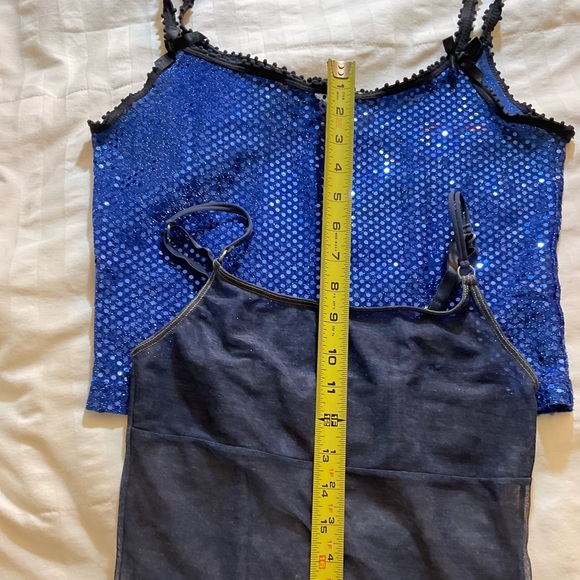 Paper Doll Productions Sparkle Tank: Blue Sequins: Size S - Picture 6 of 10
